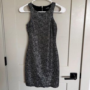 Speechless Black/Metallic Dress